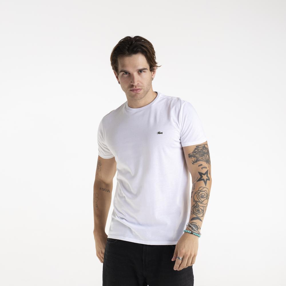 Tričko Lacoste Crew Neck Pime Cotton Jersey TH6709-001 - biele