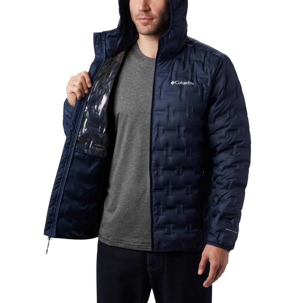 Bunda Columbia Delta Ridge Down Hooded 1875892464 - tmavomodré
