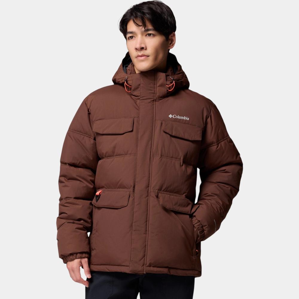 Mužský bunda Columbia Landroamer Hooded Puffer 2088081256 - hnedé