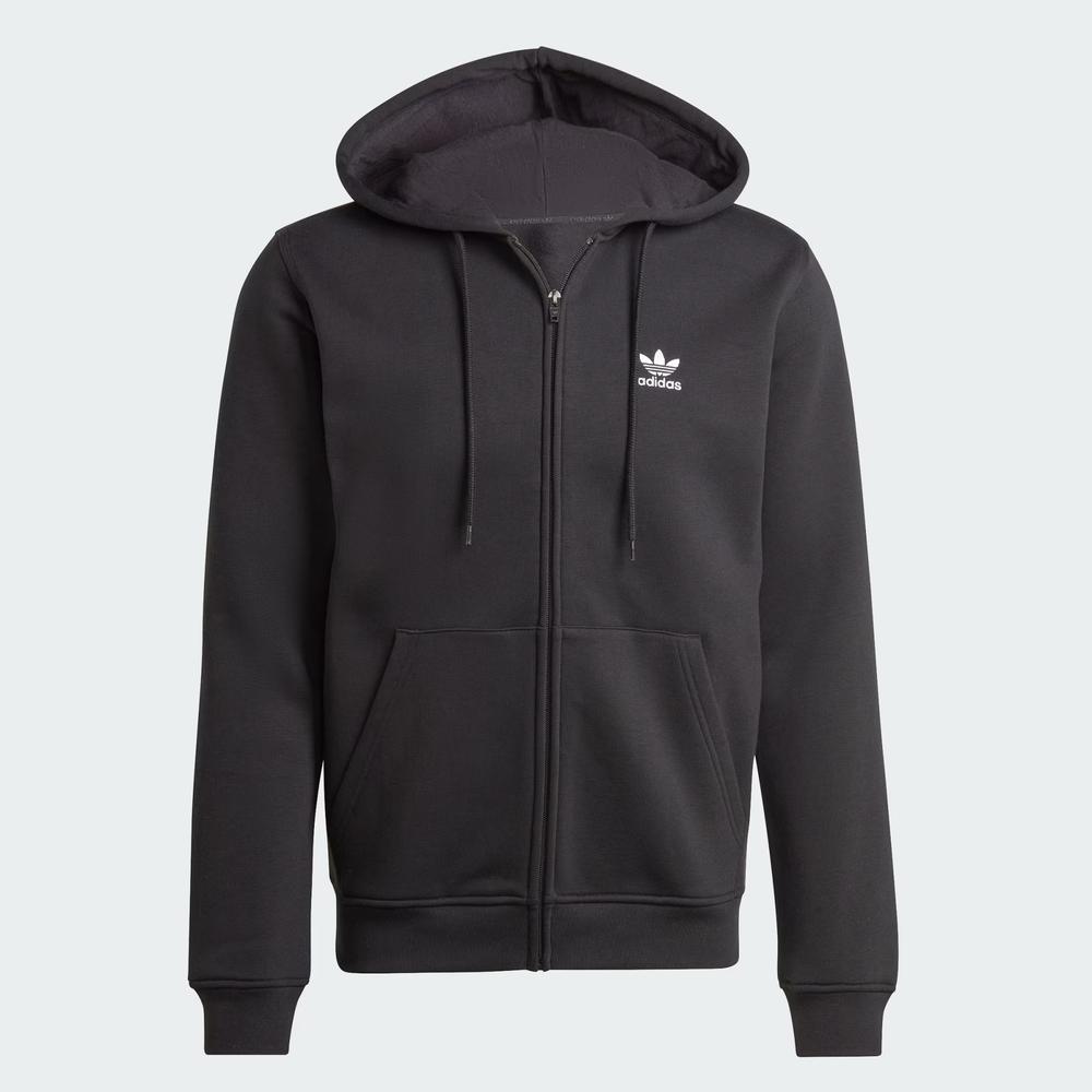 Mužský blúza adidas Originals Trefoil Essentials Full-Zip IW5791 - čierne
