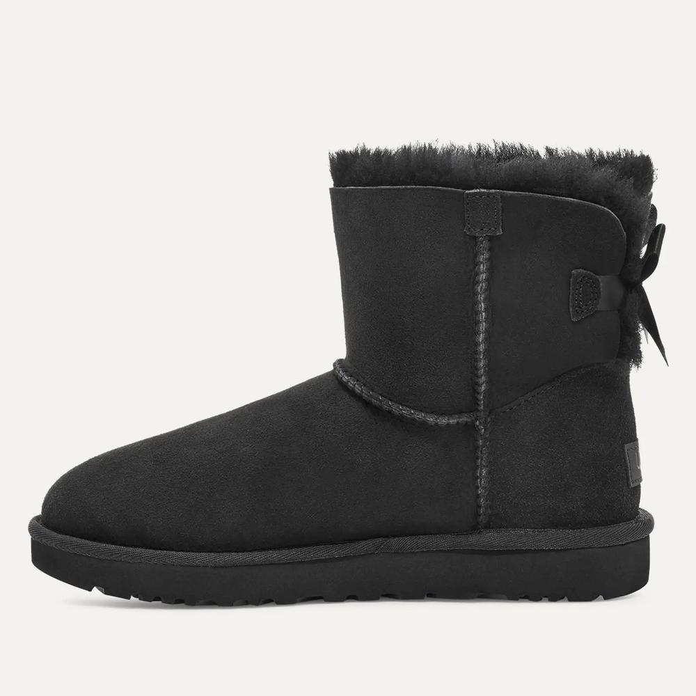 Topánky dámske UGG W Mini Bailey Bow II 1016501-BLK - čierne
