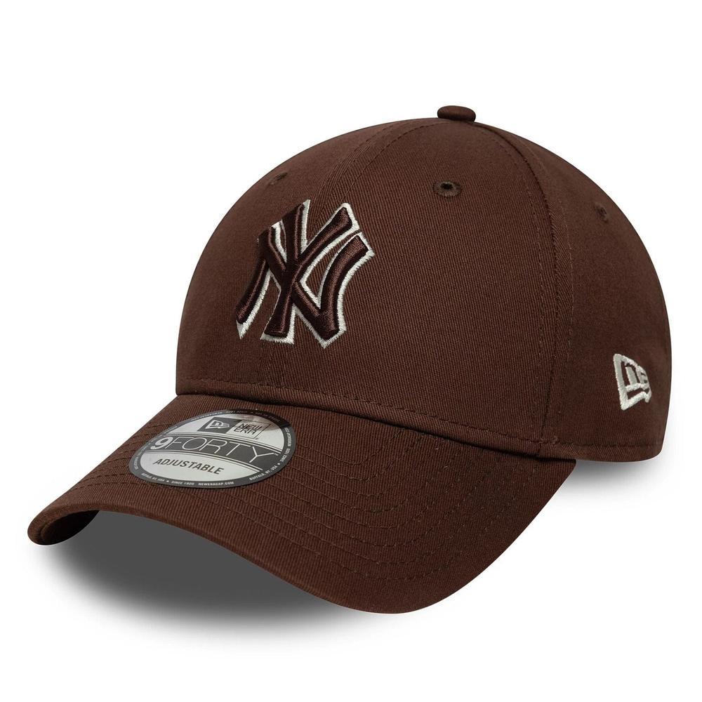 Čiapka New York Yankees MLB Team Outline 9FORTY 60771714 - hnedé