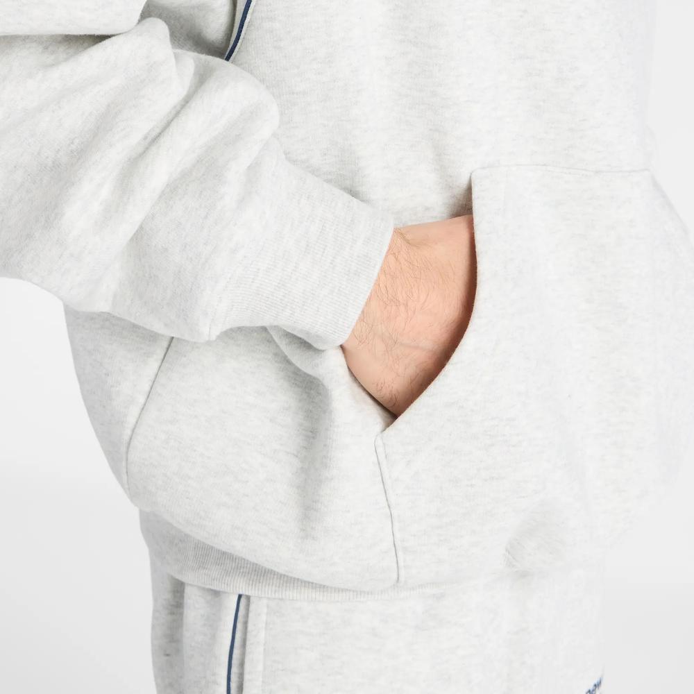 Pánska bunda New Balance Trackside Fleece MT611629AHH - šedý