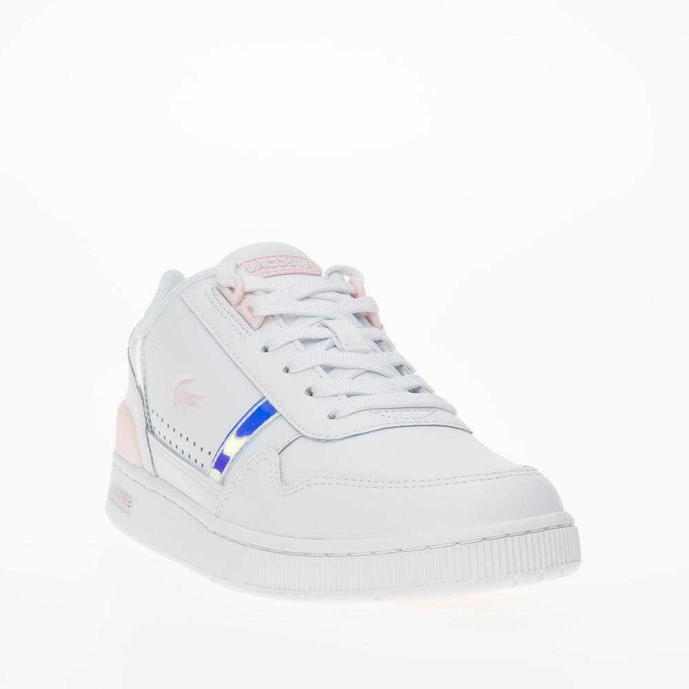 Topánky Lacoste T-Clip 124 2 SFA 747SFA0061-1Y9 - biele