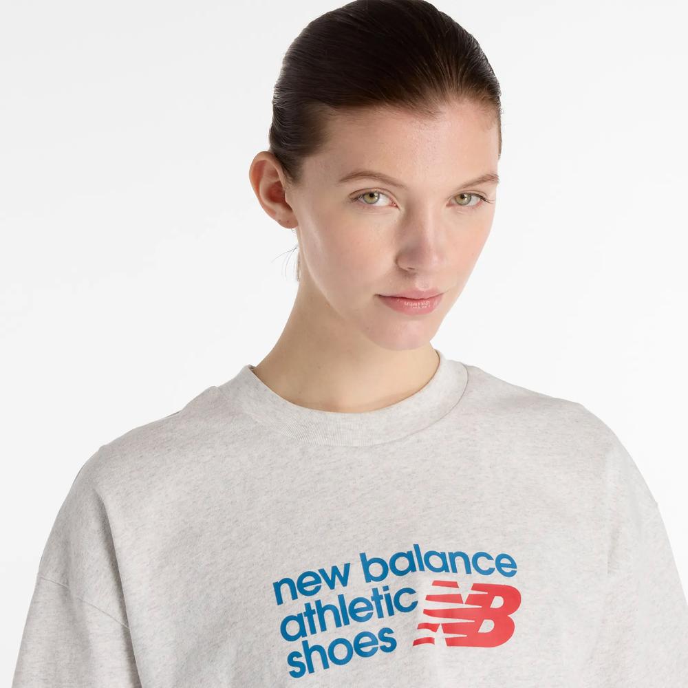 Dámske tričko New Balance WT51908AHH - šedý
