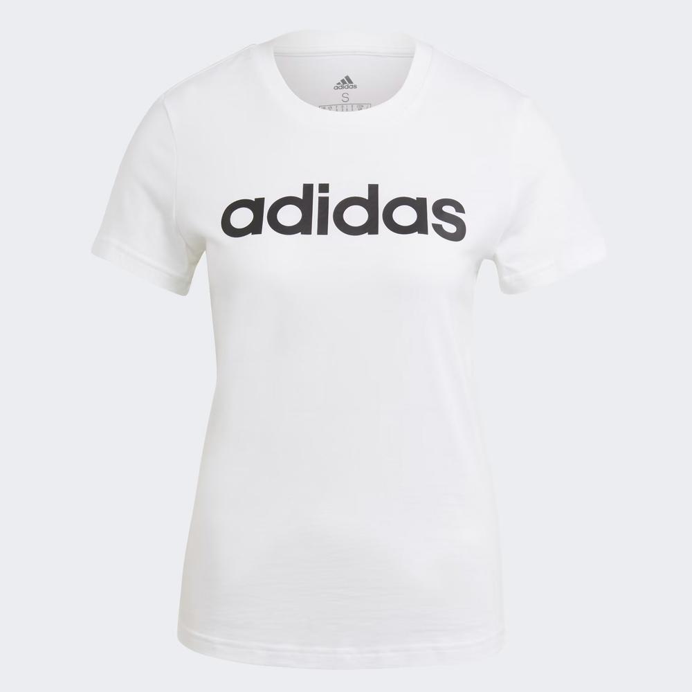 Tričko adidas Sportswear Loungwear Essentials Slim Logo GL0768 - biele