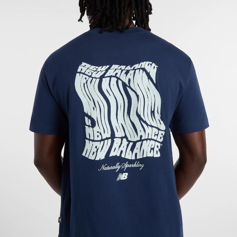 Pánske tričko New Balance MT61B2STNNY - tmavomodré