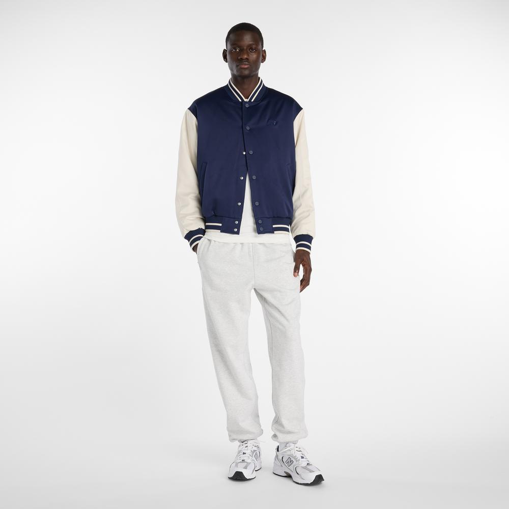 Mužský vetrovka New Balance MJ6102R7TNV - tmavomodré