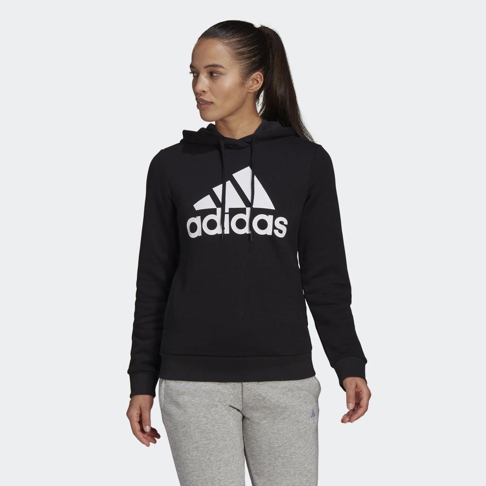 Blúza adidas Loungewear Essentials Logo Fleece Hoodie GL0653 - čierne