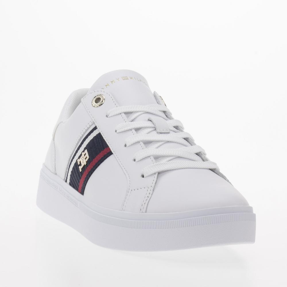 Topánky Tommy Hilfiger Corp Webbing Sneaker FW0FW07379-YBS - biele