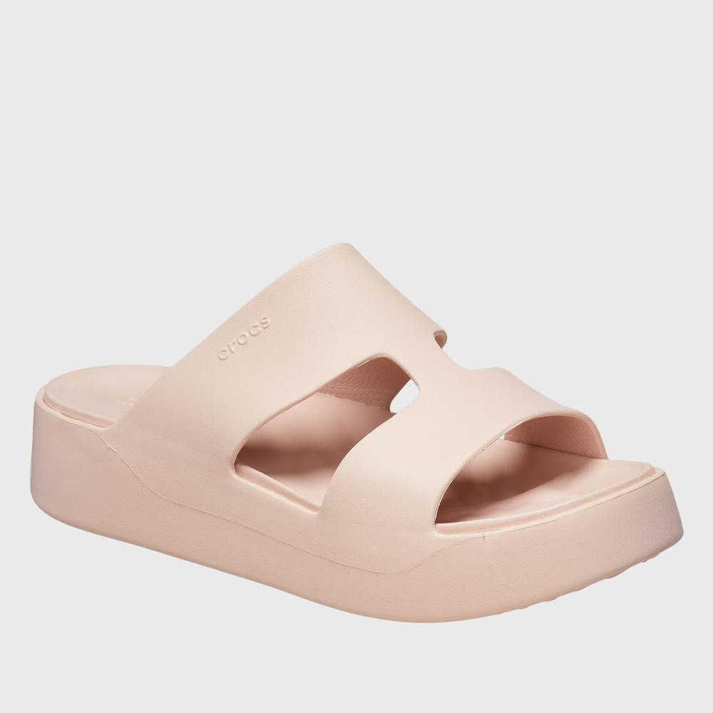 Klapky Crocs Getaway Platform H-Strap 209409-6UR - ružové