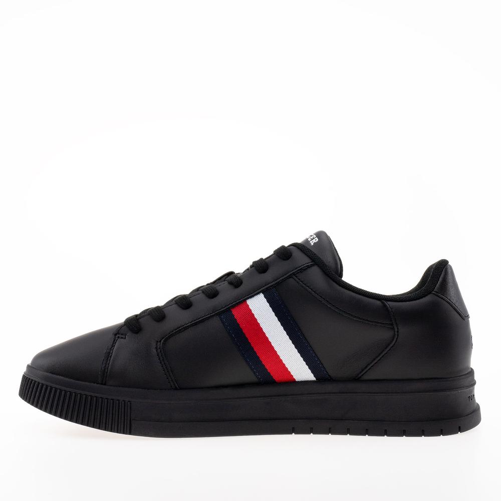 Topánky Tommy Hilfiger Supercup Stripes Leather Ess FM0FM04895-BDS - čierne