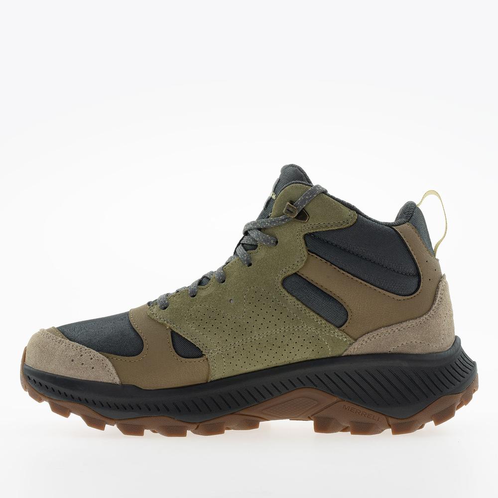 Pánske topánky Merrell Tempo Sol Mid Waterproof J038941 - zelené