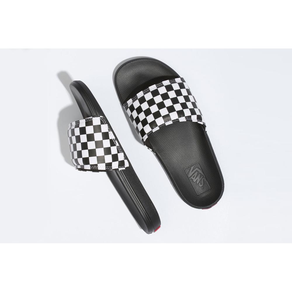 Klapky Vans Checkerboard La Costa Slide-On VN0A5HF527I1 - čierne