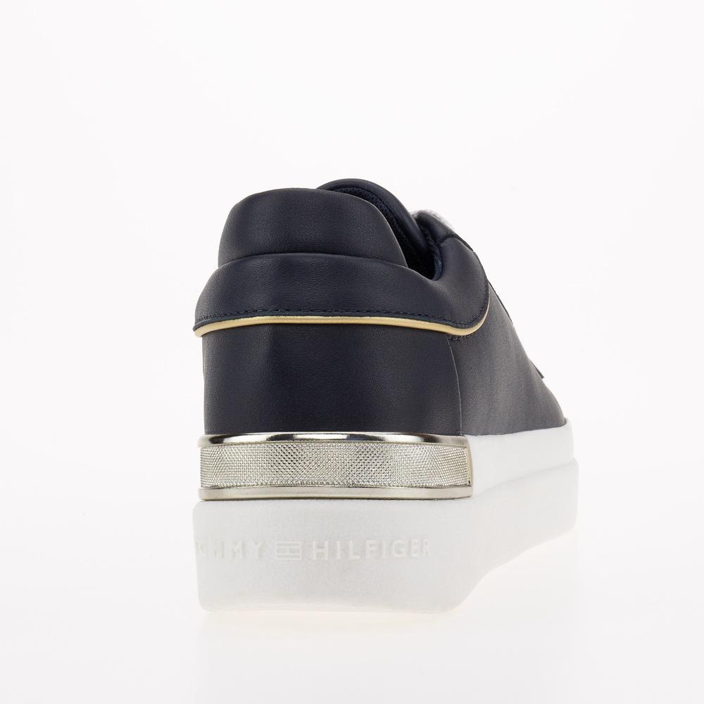 Topánky Tommy Hilfiger Lux Metallic Cupsole FW0FW07030-DW6 - tmavomodré