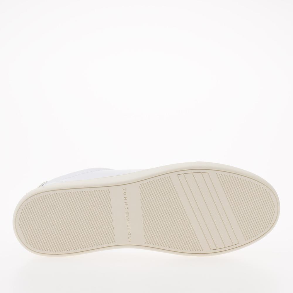 Topánky Tommy Hilfiger Essential Leather Flag Cupsole FW0FW07427-0LH - biele