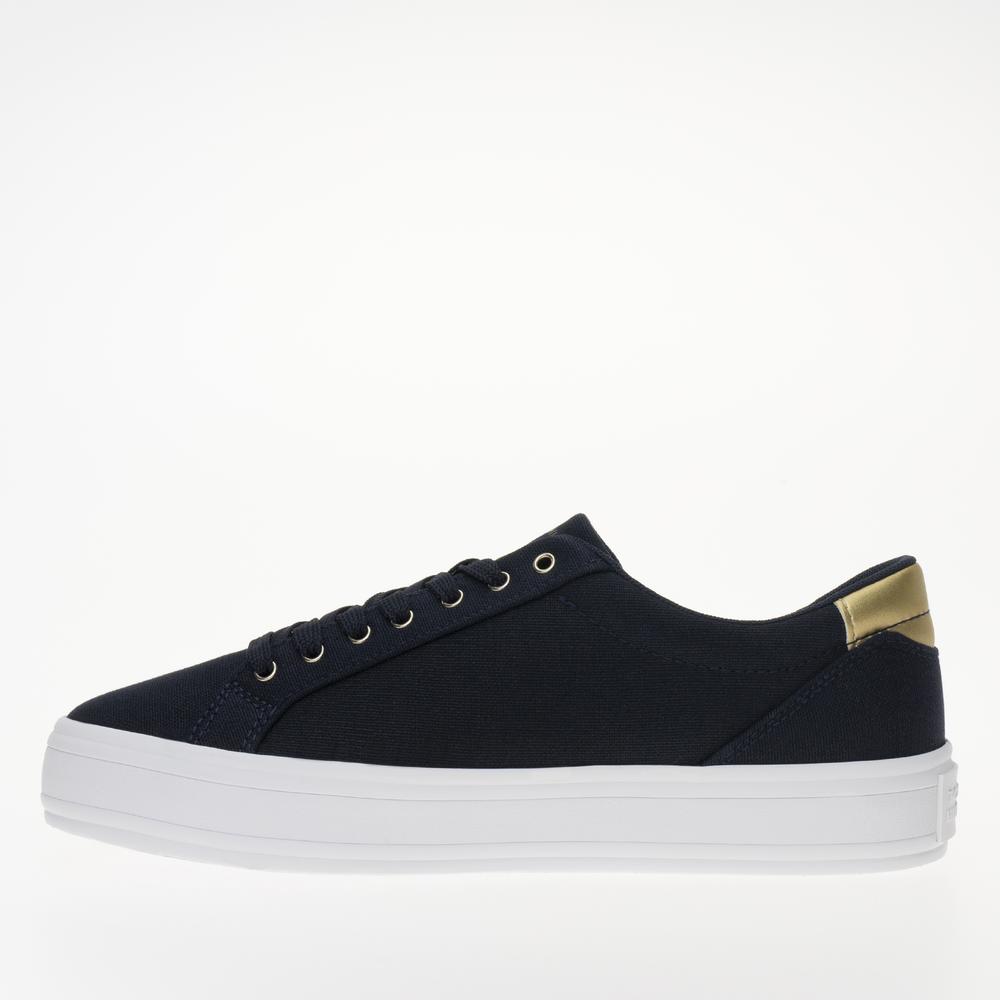 Topánky Tommy Hilfiger Essential Vulc Canvas FW0FW07682-DW6 - tmavomodré