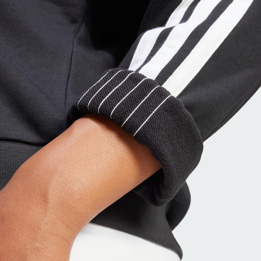 Dámská blúza adidas Sportswear Essentials 3-Stripes French Terry JE0016 - čierne