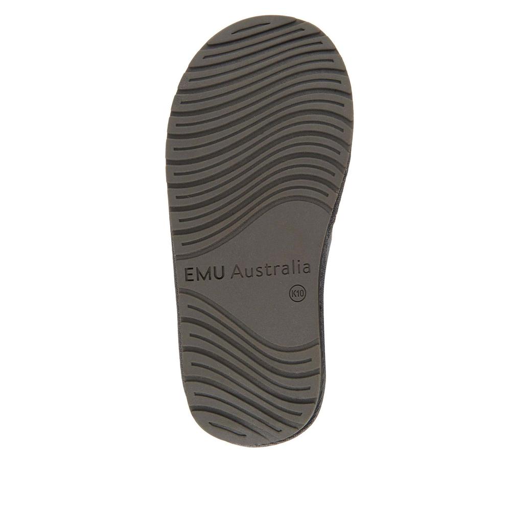 Topánky Emu Australia Wallaby Mini Teens T10103CHAR - šedý