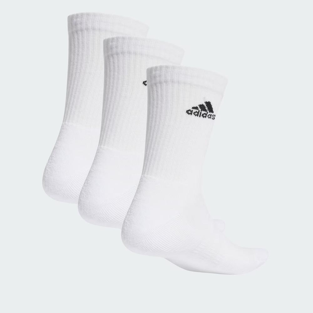 Ponožky unisex adidas Sportswear Cushioned Crew Socks 3 Pairs HT3446 - biele
