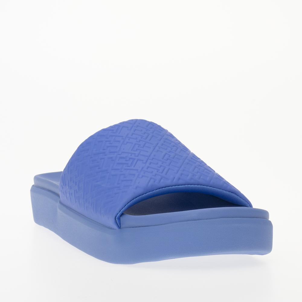 Klapky Tommy Hilfiger Monogram Pool FW0FW07855-C30 - modré