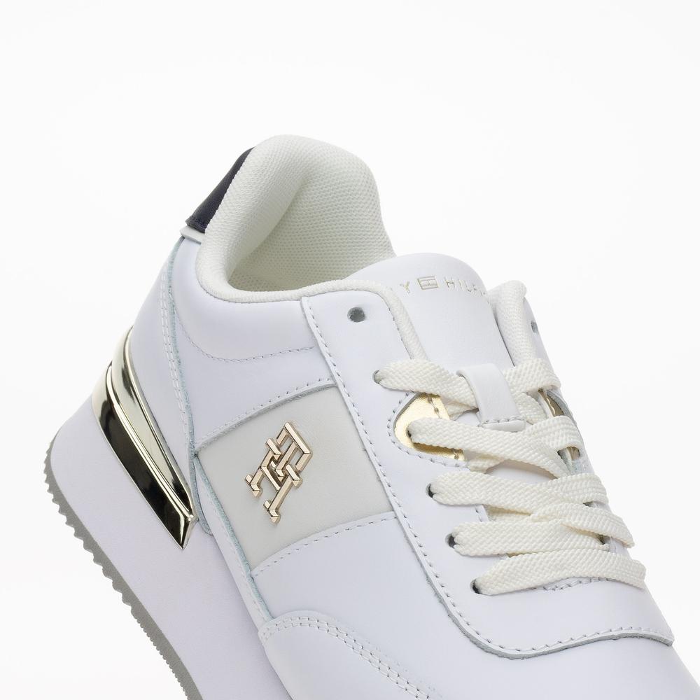 Topánky Tommy Hilfiger Elevated Feminine Runner FW0FW07306-YBS - biele