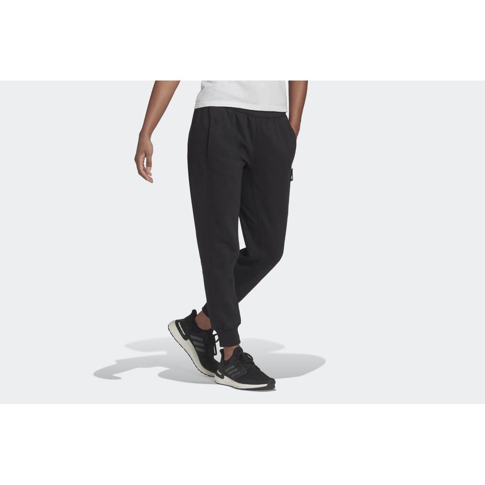 Dresové nohavice adidas Sportswear Studio Lounge Fleece HE0421 - čierne