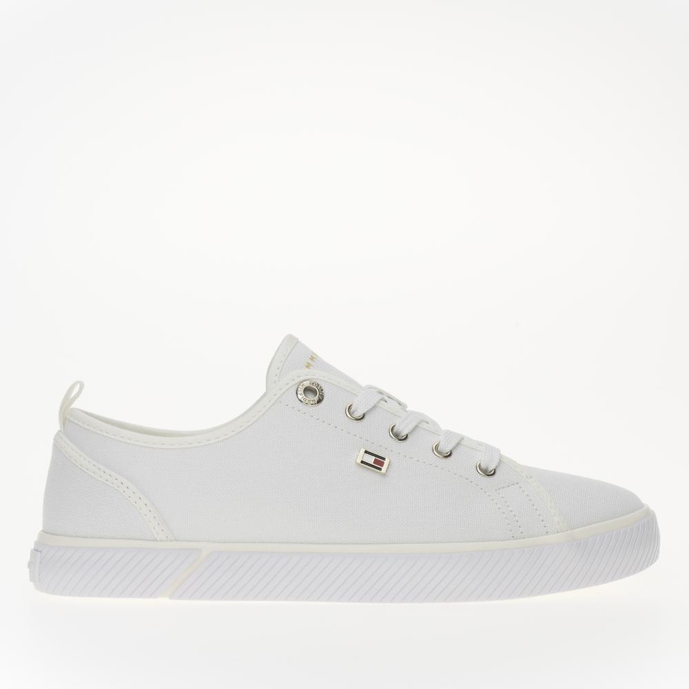 Topánky Tommy Hilfiger Vulc Canvas FW0FW08063-YBS - biele