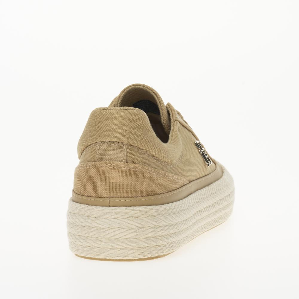Topánky Tommy Hilfiger Vulc Sneaker Linnen FW0FW07673-RBL - hnedé