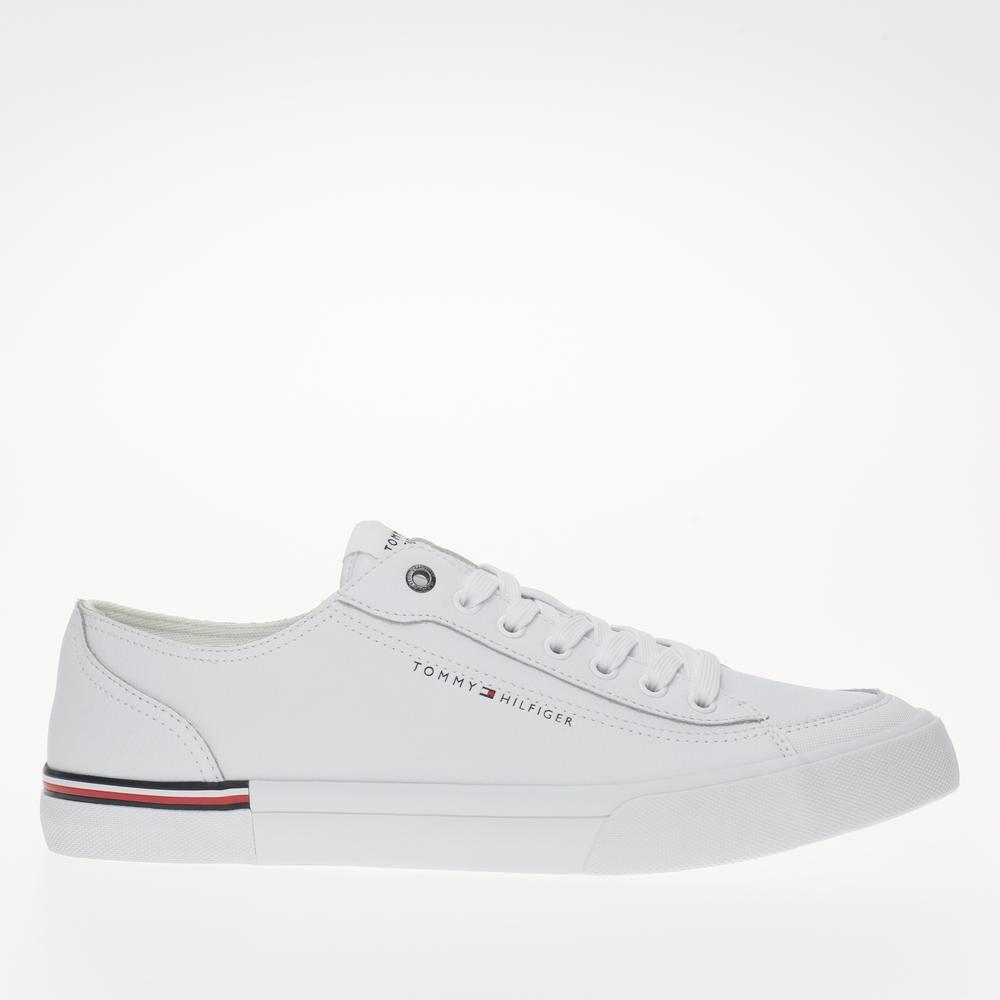 Topánky Tommy Hilfiger Corporate Vulc Leather FM0FM04953-YBS - biele