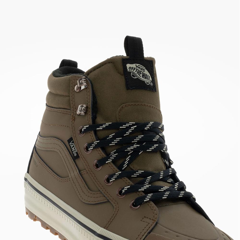 Pánske topánky Vans SK8-Hi Waterproof Insulated VN000DAQ91K1 - hnedé