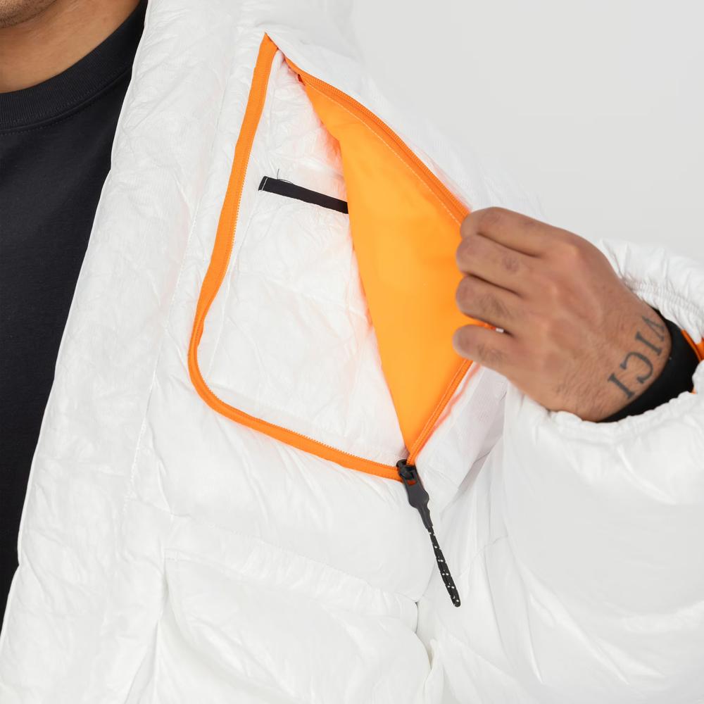 Bunda Alpha Industries Nasa Puffer Artemis 14813609 - biele