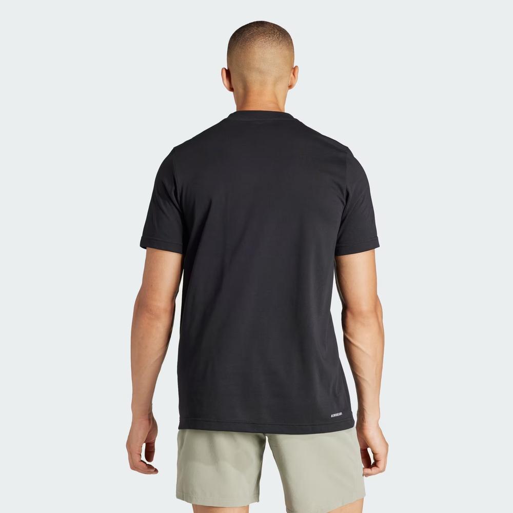 Tričko adidas Aeroready Tennis Logo Slam Graphic IS2419 - čierne