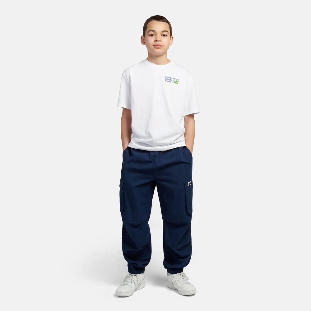 Detské tričko New Balance LAKB0295BWE - biele