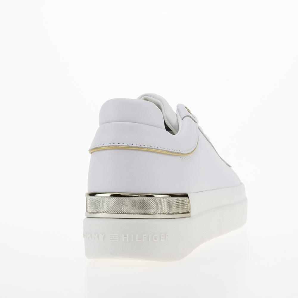 Topánky Tommy Hilfiger Lux Metallic Cupsole FW0FW07030-YBS - biele