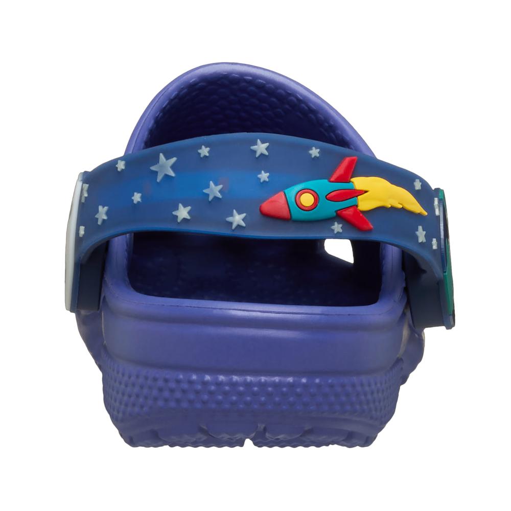 Klapky Crocs Imagination Lights Backstrap Clog 211892-4WH - modré