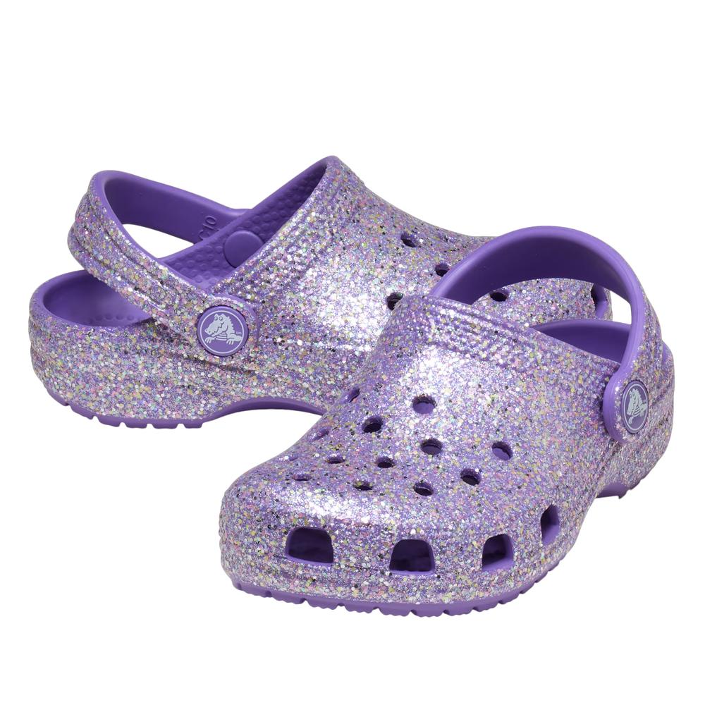 Klapky Crocs Classic Fantasy Glitter Clog 212562-510 - fialové