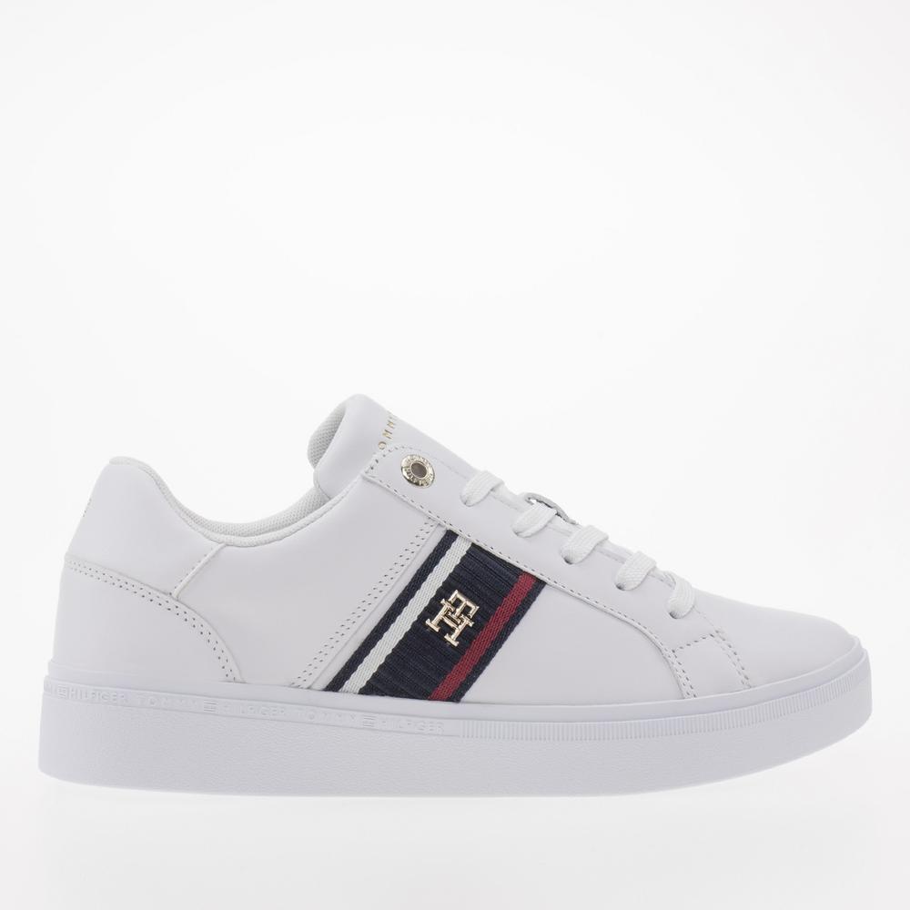 Topánky Tommy Hilfiger Corp Webbing Sneaker FW0FW07379-YBS - biele