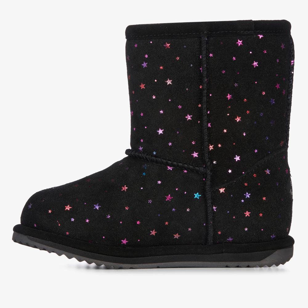 Detské topánky Emu Australia Sparkle Brumby K13100BLAK - čierne
