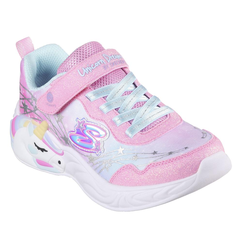 Topánky Skechers S Lights Unicorn Dreams Wishful Magic 302299LPKTQ - viacfarebné