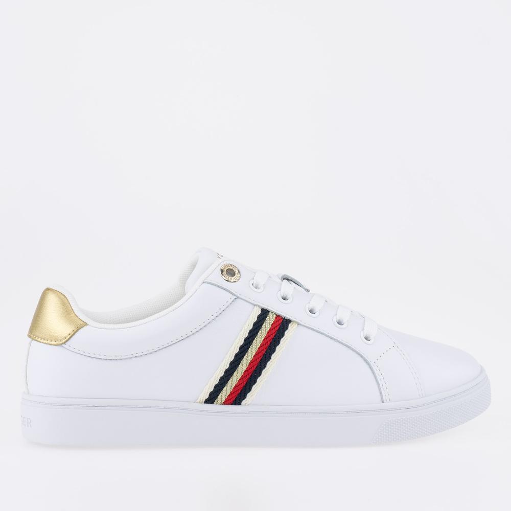 Topánky Tommy Hilfiger Corporate Webbing Sneakers FW0FW07117-YBS - biele