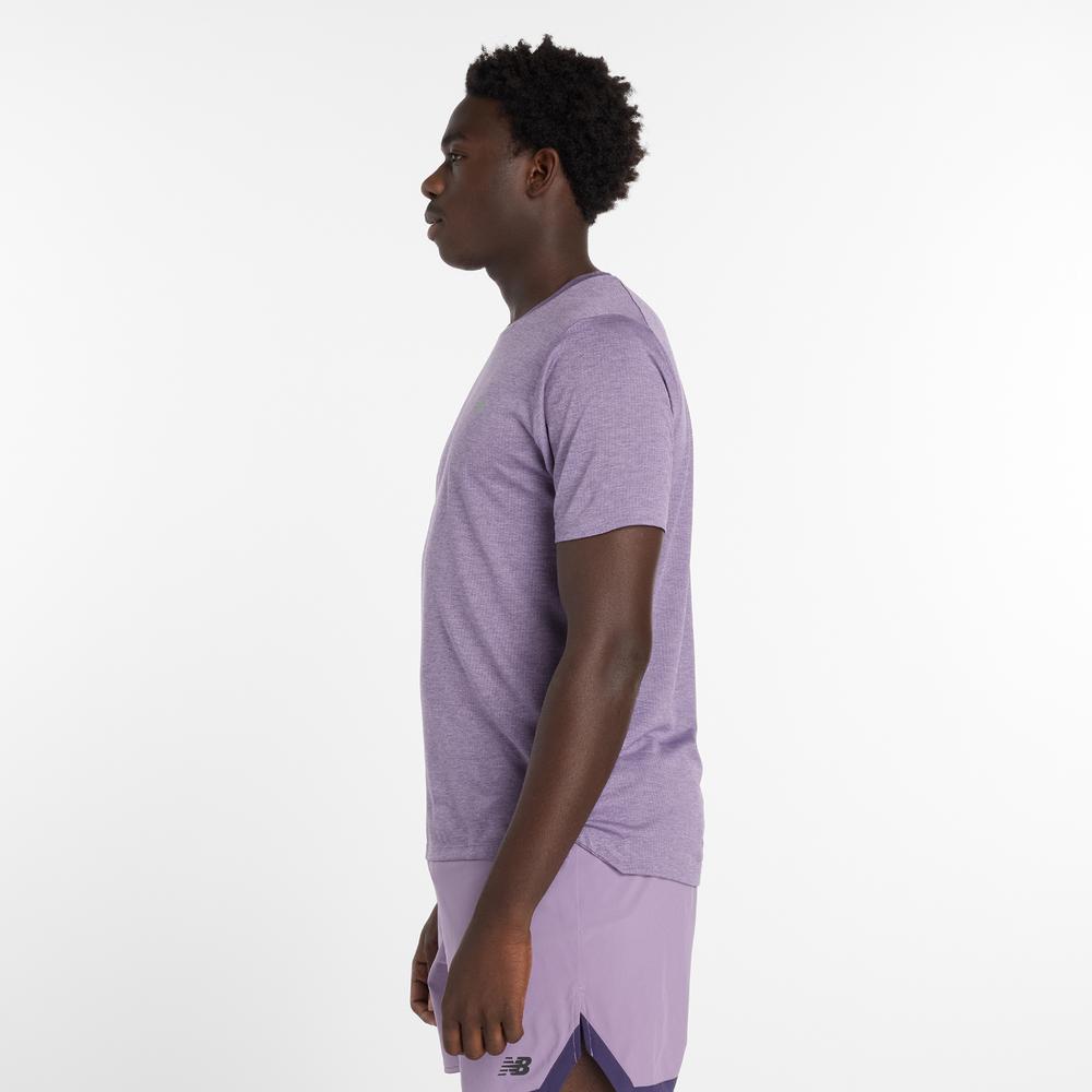 Pánske tričko New Balance MT41253AB7 - fialové