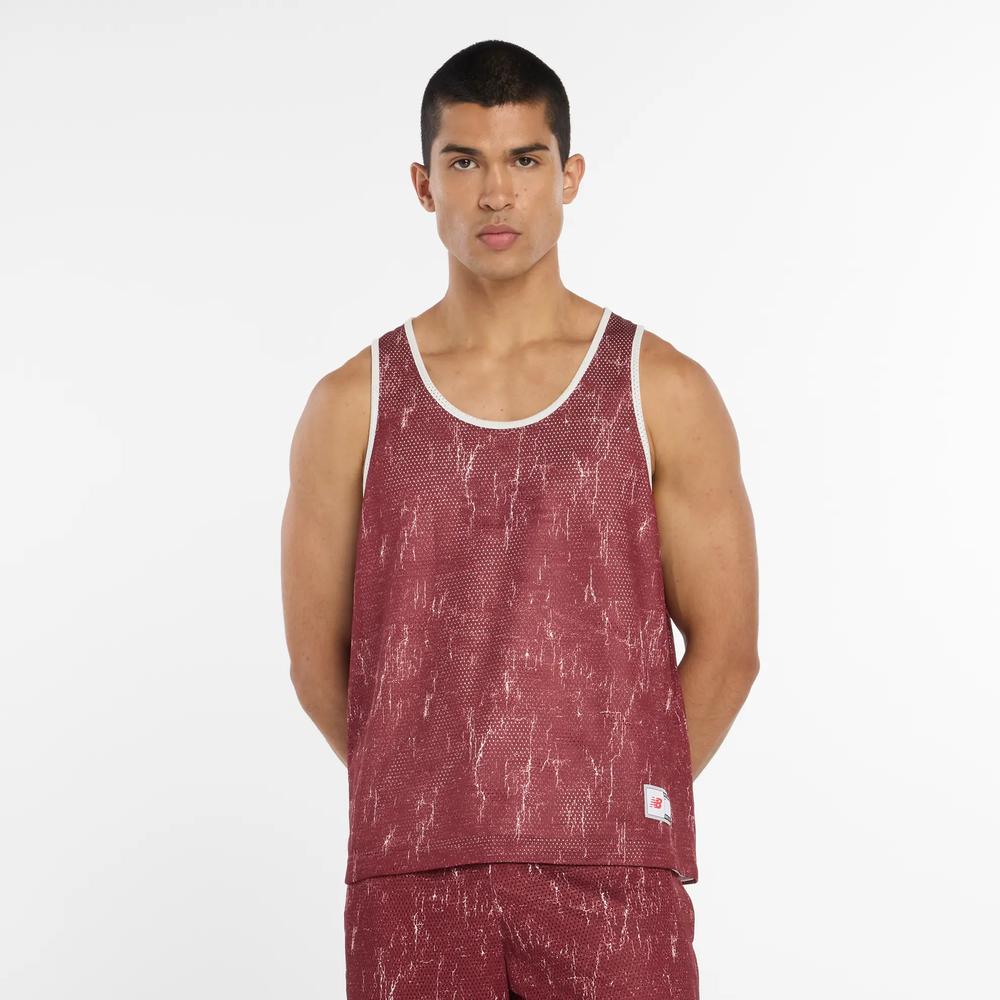 Pánske tričko New Balance MT53609MHB - bordóvé