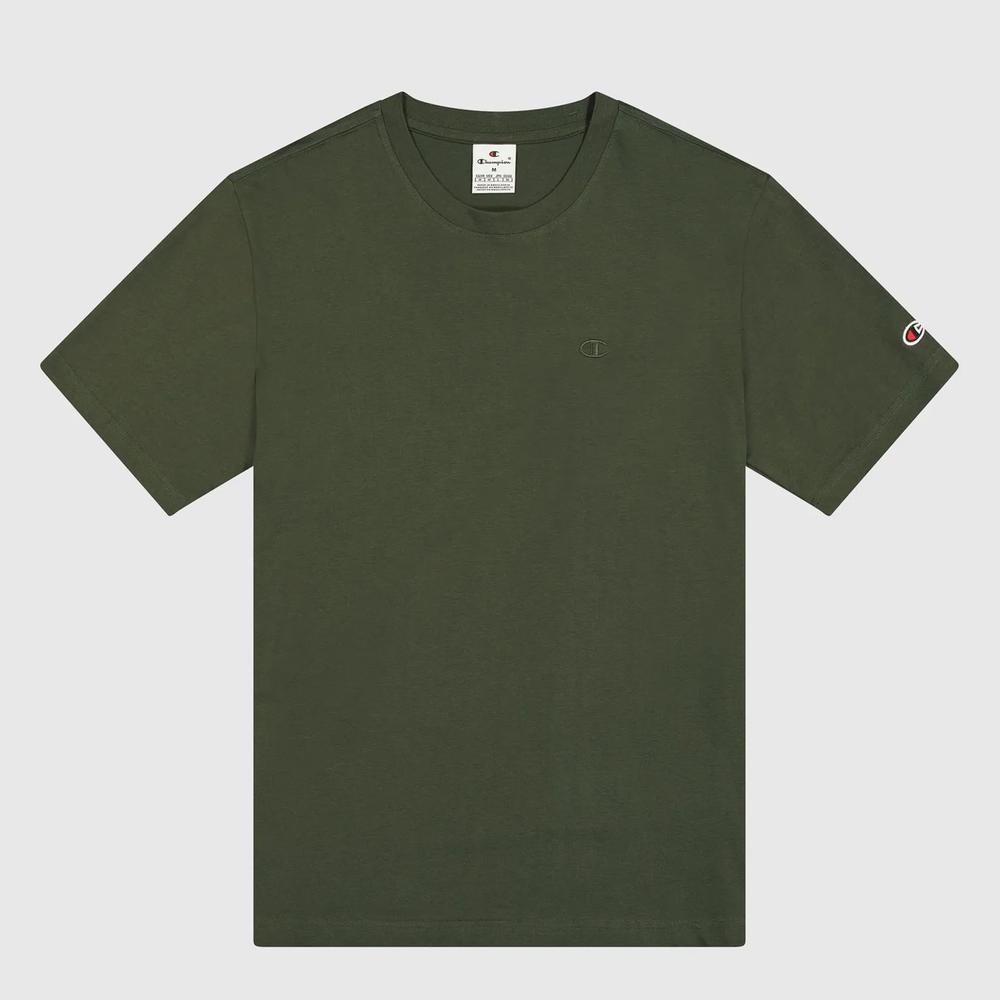 Tričko Champion Tonal Logo Crewneck 220278-GS508 - zelené