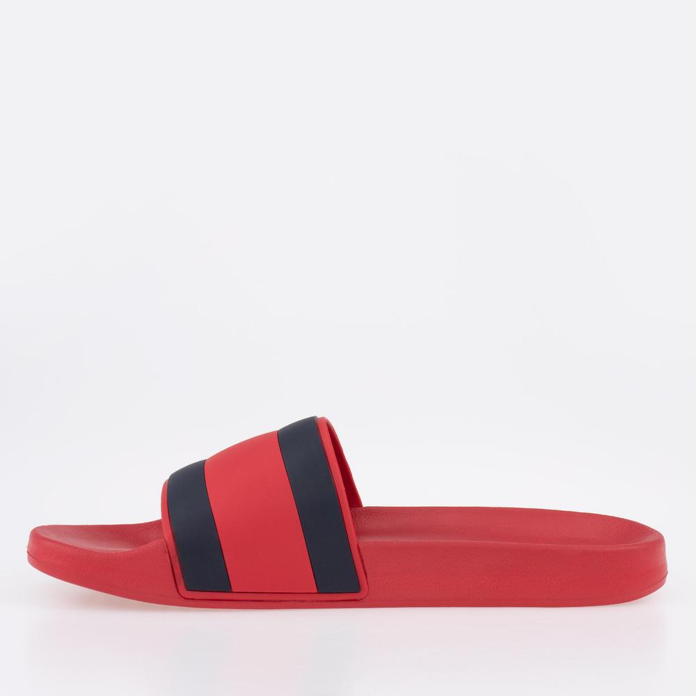 Klapky Tommy Hilfiger Rubber Flag Pool FM0FM04263-XLG - červené