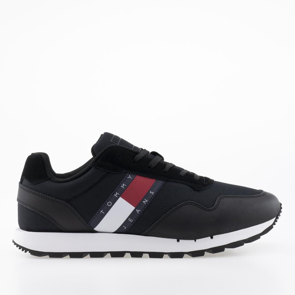 Topánky Tommy Jeans Retro Runner EM0EM01081-BDS - čierne