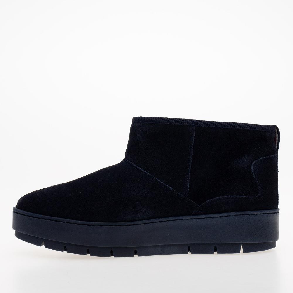 Topánky Tommy Hilfiger Cool Suede Snowboot FW0FW07662-DW6 - tmavomodré
