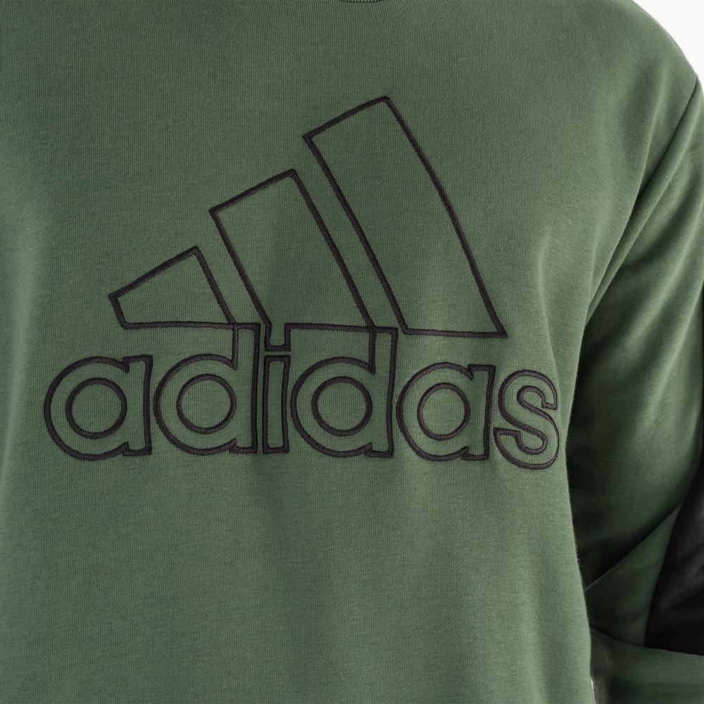Blúza adidas M FI BOS Crew HJ9934 - zelené