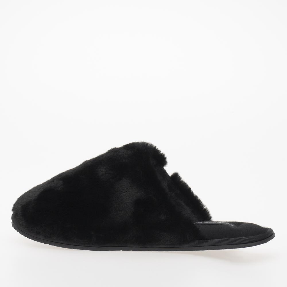 Topánky Calvin Klein Hotel Slipper Fur After Glow YW0YW01593-0GJ - čierne