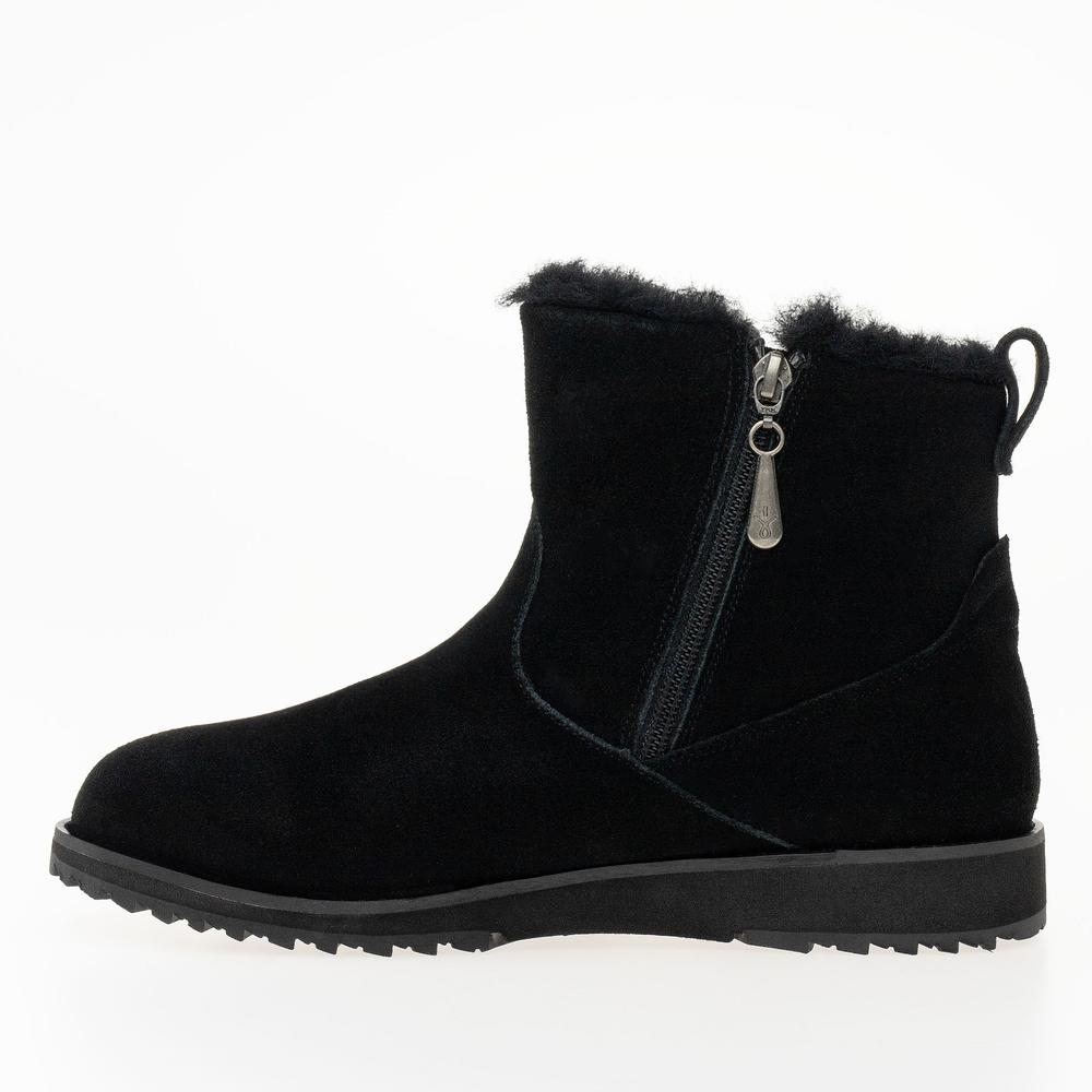 Topánky Emu Australia Beach Mini 2.0 Deluxe Wool Boot W13012BLAK - čierne